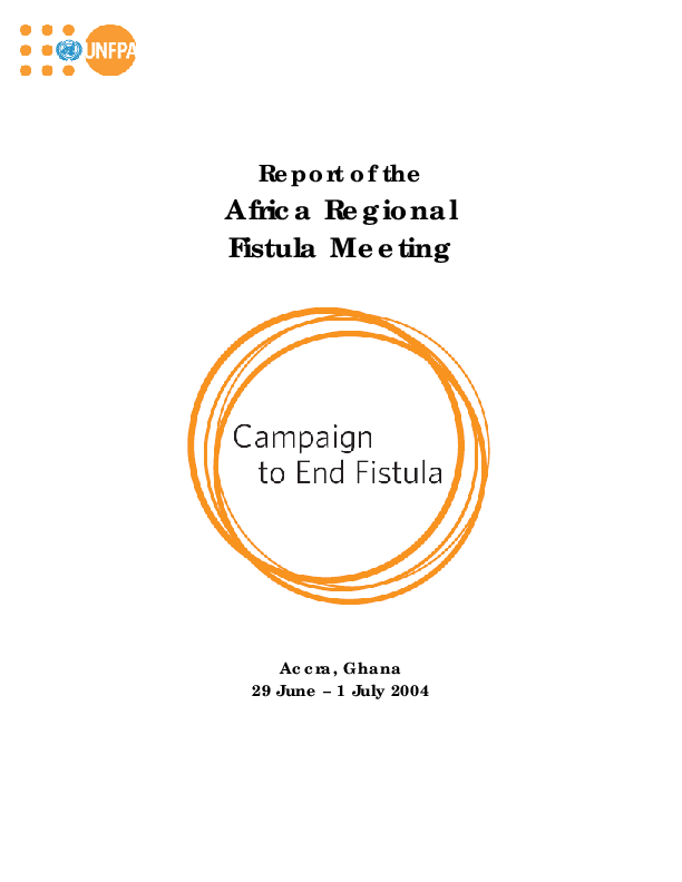 Report of the Africa Regional Fistula Meeting