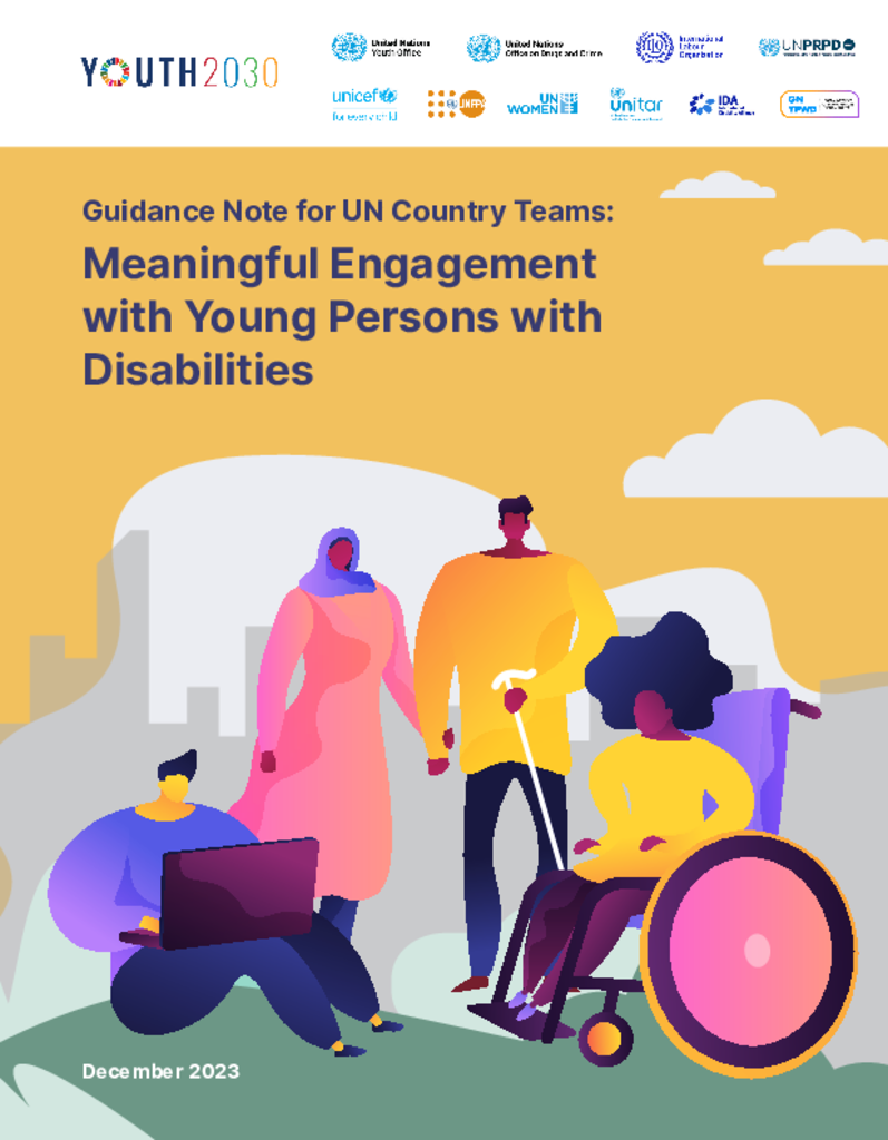  Guidance Note for UN Country Teams: Meaningful Engagement with Young Persons with Disabilities