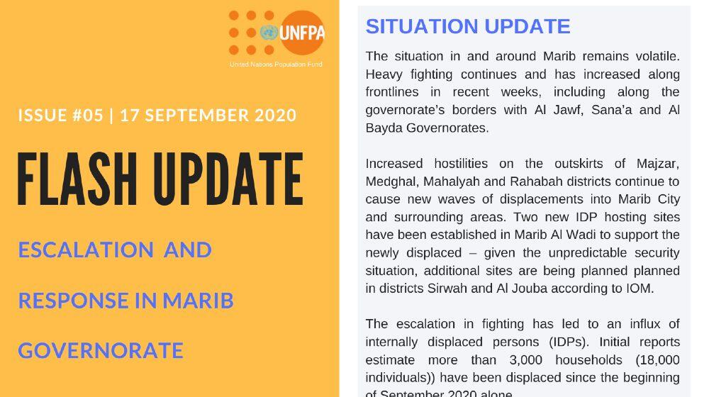 Escalation and Response in Marib Governorate in Yemen Flash Update #05