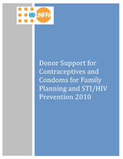 Donor Support for Contraceptives and Condoms for STI/HIV Prevention 2010