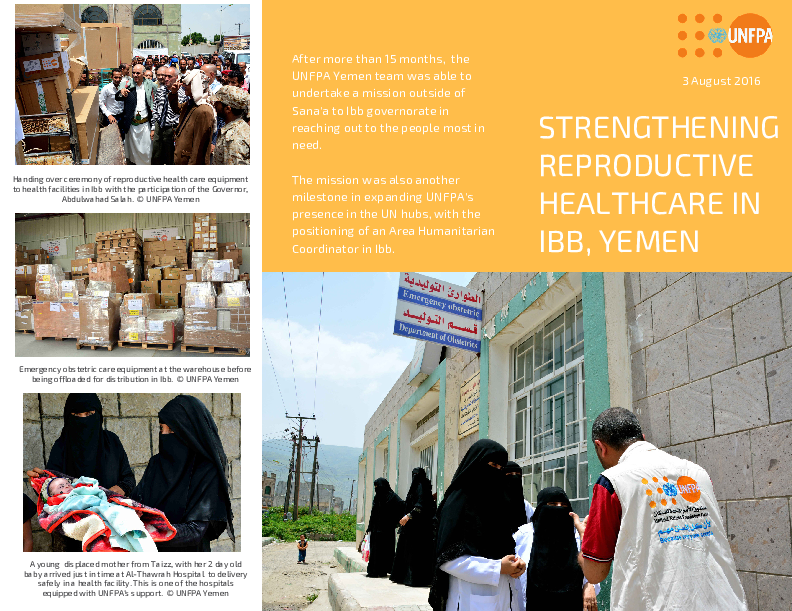 Strengthening Reproductive Health Care in Ibb, Yemen