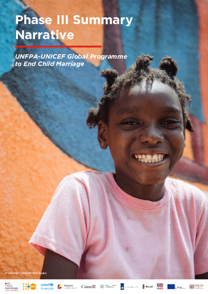 Phase III Programme Document: UNFPA-UNICEF Global Programme to End Child Marriage