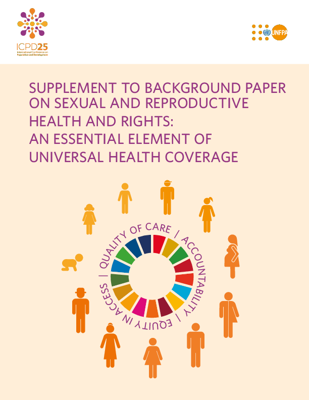 Supplement To Background Paper On Sexual And Reproductive Health And