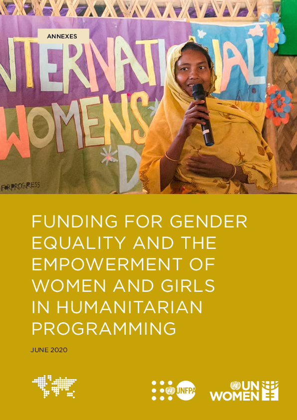 Annexes: Funding for gender equality and the empowerment of women and girls in humanitarian programming 