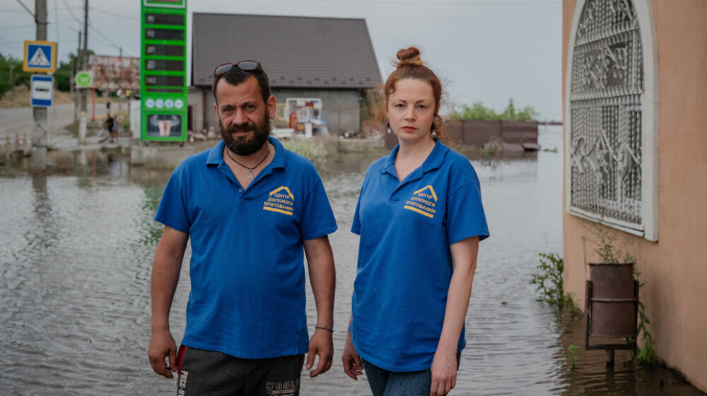 “Places I loved have simply disappeared”: A UNFPA psychologist turns rescue worker after the destruction of Ukraine's dam