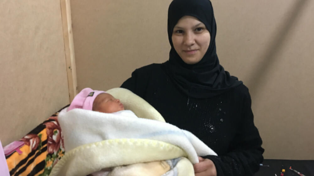 A displaced motherâs safe delivery embodies hope for Syriaâs future