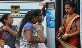 El Noventa por ciento de las mujeres de Sri Lanka han sido...