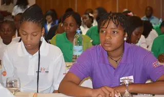 Girl leaders come together to advocate for their rights in…