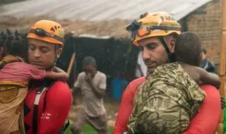 Operación conjunta rescata a cientos del ciclón Kenneth en...