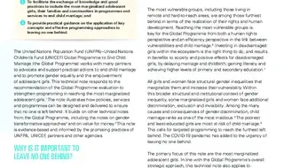Leaving No One Behind: Technical Note of the Global Programme to…