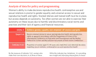 Women’s Ability to Decide: Issue Brief on Indicator 5.6.1 of the…