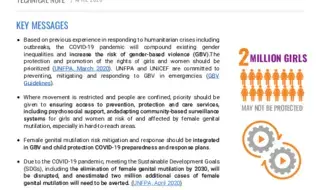 COVID-19 Disrupting SDG 5.3: Eliminating female genital…
